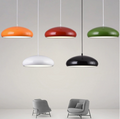 Suspension dôme plat multicolore - orange, rouge, vert, blanc, noir