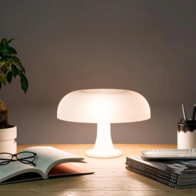 Lampe de chevet champignon blanche - Maison des lueurs