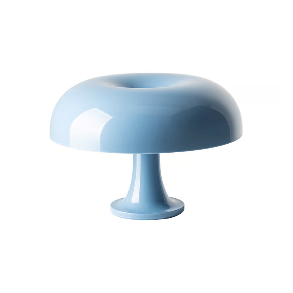 Lampe de chevet champignon bleue design rétro